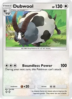 Pokémon-Karte Dubwool 212/226