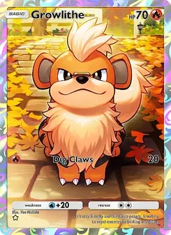 Pokémon-Karte Growlithe 230/226