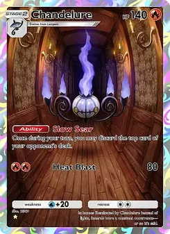 Pokémon-Karte Chandelure 231/226
