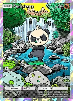Pokémon-Karte Pancham 243/226
