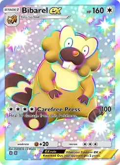 Pokémon-Karte Bibarel ex 327/226