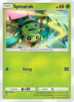 Pokémon-Karte Spinarak 005/069