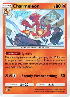 Pokémon-Karte Charmeleon 012/069