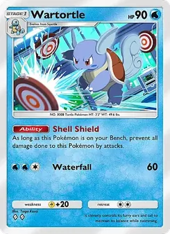 Pokémon-Karte Wartortle 018/069