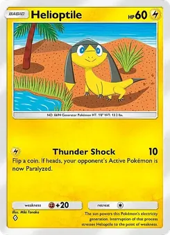 Pokémon-Karte Helioptile 028/069