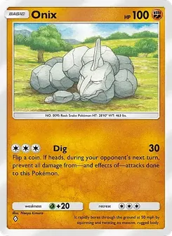 Pokémon-Karte Onix 038/069