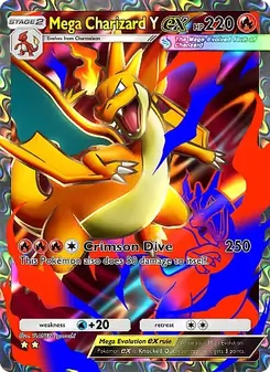 Pokémon-Karte Mega Charizard Y ex 077/069