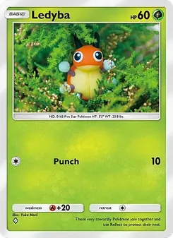 Pokémon-Karte Ledyba 001/155