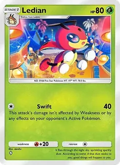 Pokémon-Karte Ledian 002/155