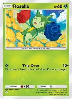 Pokémon-Karte Roselia 004/155