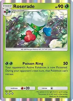 Pokémon-Karte Roserade 005/155