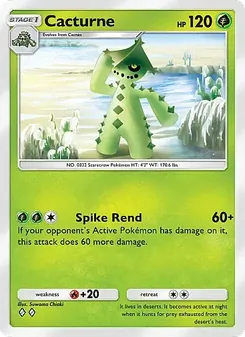Pokémon-Karte Cacturne 007/155