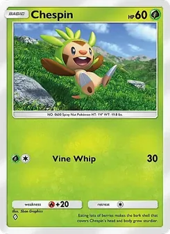 Pokémon-Karte Chespin 008/155