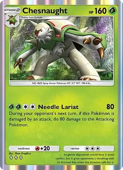 Pokémon-Karte Chesnaught 010/155