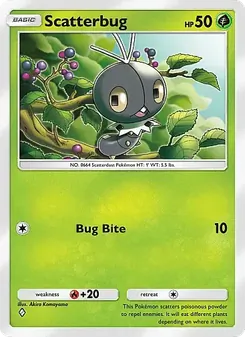 Pokémon-Karte Scatterbug 011/155