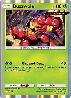 Pokémon-Karte Buzzwole 014/155
