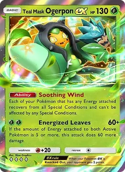 Pokémon-Karte Teal Mask Ogerpon ex 017/155