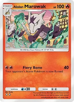 Pokémon-Karte Alolan Marowak 018/155