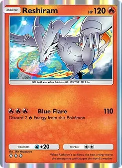 Pokémon-Karte Reshiram 019/155