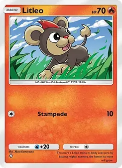 Pokémon-Karte Litleo 020/155