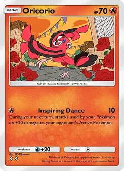 Pokémon-Karte Oricorio 022/155
