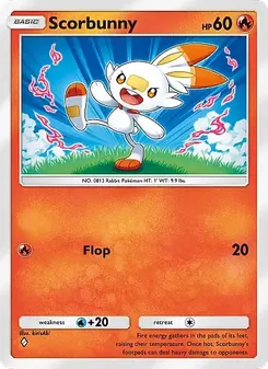 Pokémon-Karte Scorbunny 024/155