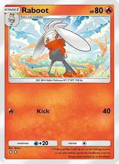Pokémon-Karte Raboot 025/155