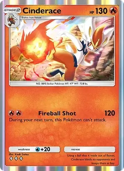 Pokémon-Karte Cinderace 026/155