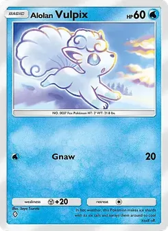 Pokémon-Karte Alolan Vulpix 028/155
