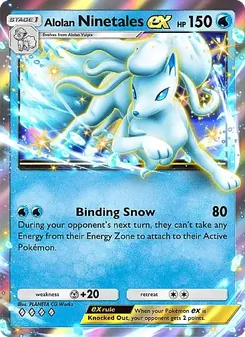 Pokémon-Karte Alolan Ninetales ex 029/155