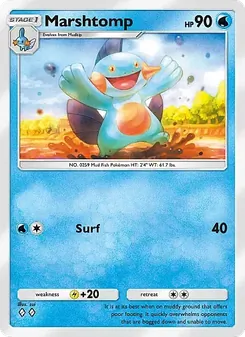Pokémon-Karte Marshtomp 034/155