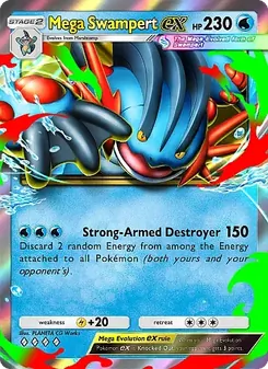 Pokémon-Karte Mega Swampert ex 036/155