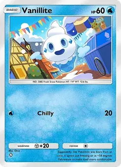 Pokémon-Karte Vanillite 037/155