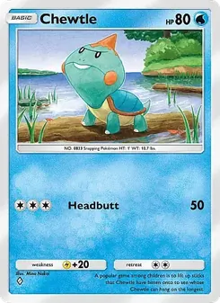 Pokémon-Karte Chewtle 043/155