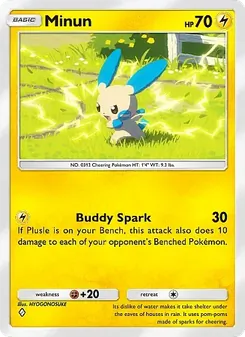 Pokémon-Karte Minun 053/155