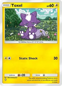 Pokémon-Karte Toxel 054/155