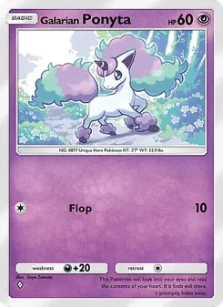 Pokémon-Karte Galarian Ponyta 058/155