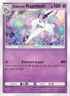Pokémon-Karte Galarian Rapidash 059/155