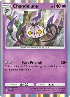 Pokémon-Karte Chandelure 069/155