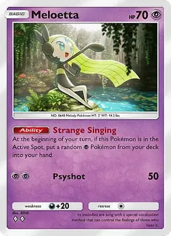 Pokémon-Karte Meloetta 070/155
