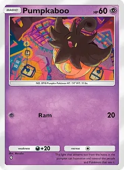 Pokémon-Karte Pumpkaboo 071/155
