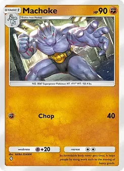 Pokémon-Karte Machoke 080/155