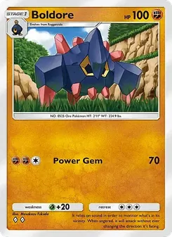 Pokémon-Karte Boldore 086/155