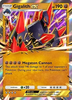 Pokémon-Karte Gigalith ex 087/155