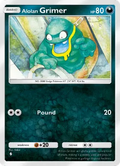 Pokémon-Karte Alolan Grimer 096/155