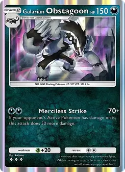 Pokémon-Karte Galarian Obstagoon 100/155
