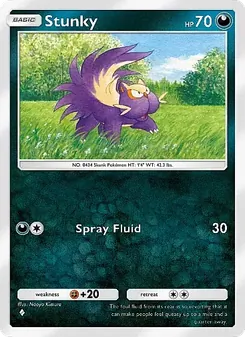 Pokémon-Karte Stunky 101/155