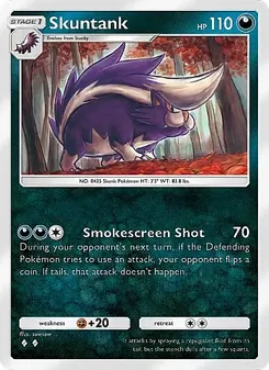 Pokémon-Karte Skuntank 102/155