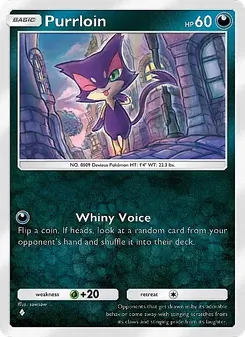Pokémon-Karte Purrloin 104/155