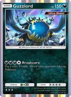 Pokémon-Karte Guzzlord 109/155